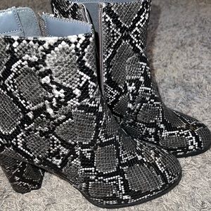 Snake Skin Booties